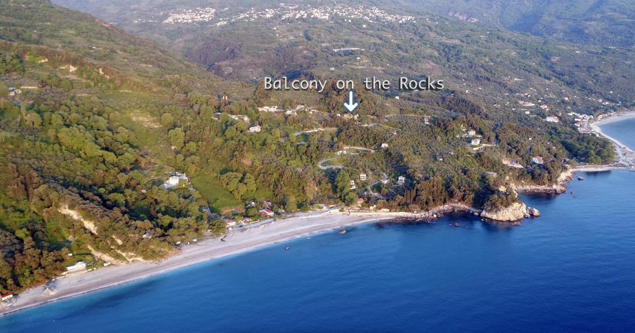 Balcony On The Rocks Agioi Saranta Exterior foto